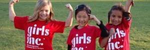 girls showing their muscles and girls inc t-shirts